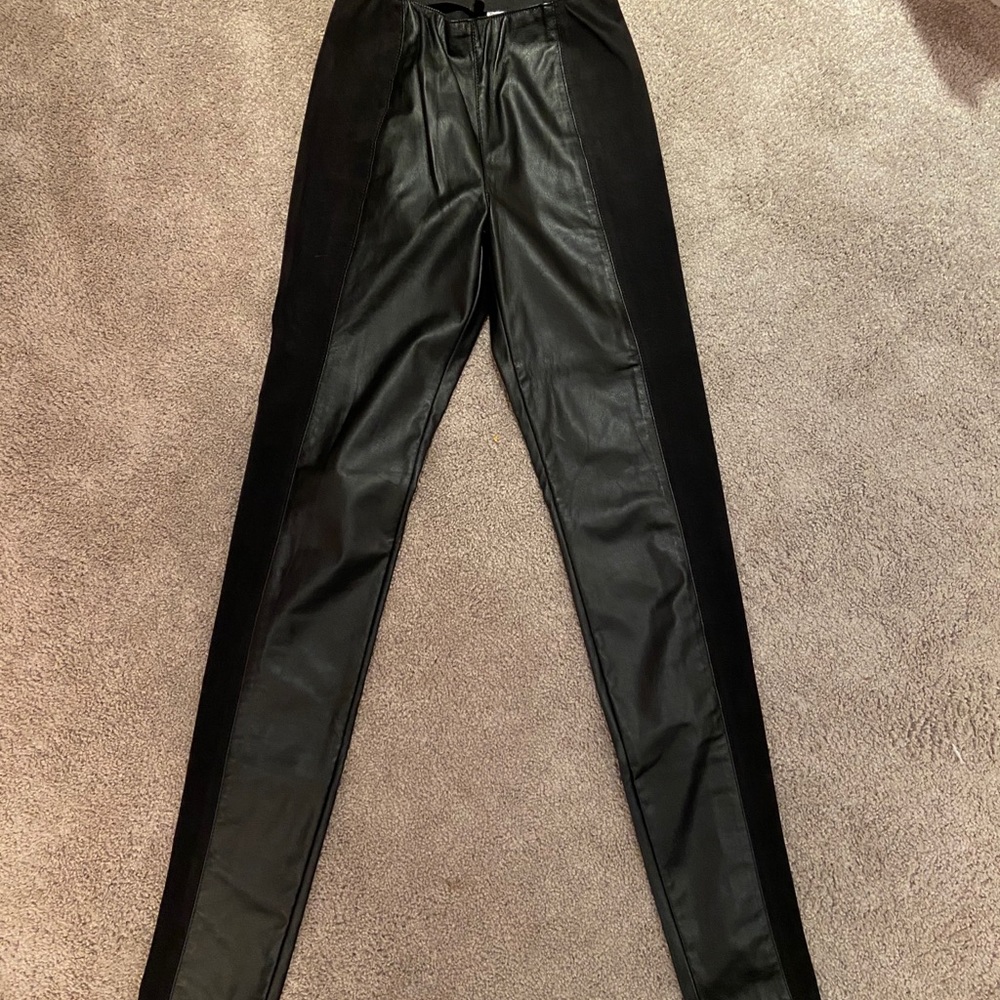 Leather leggings